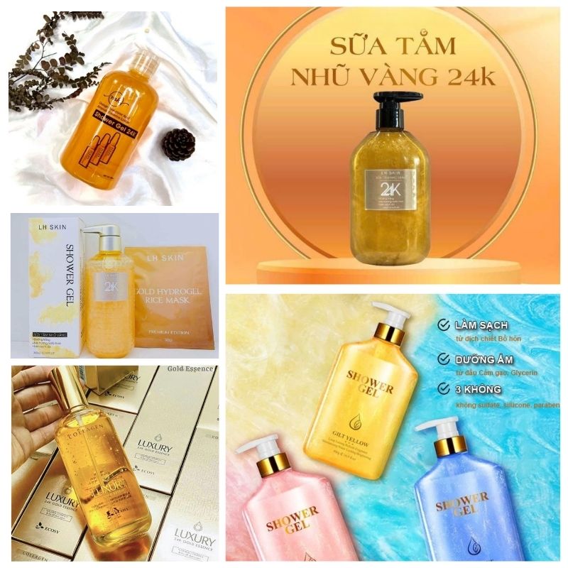 Gia công sữa tắm vàng nguyên chất