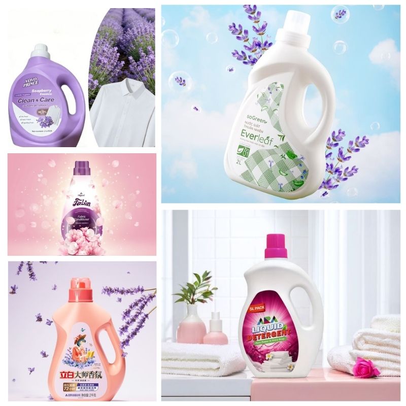 Gia Công Nước Giặt Xả 2 In 1