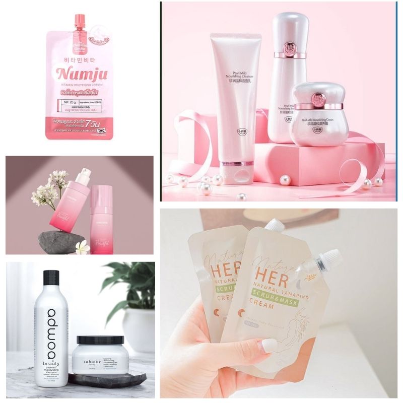 gia công kem tắm trắng đào