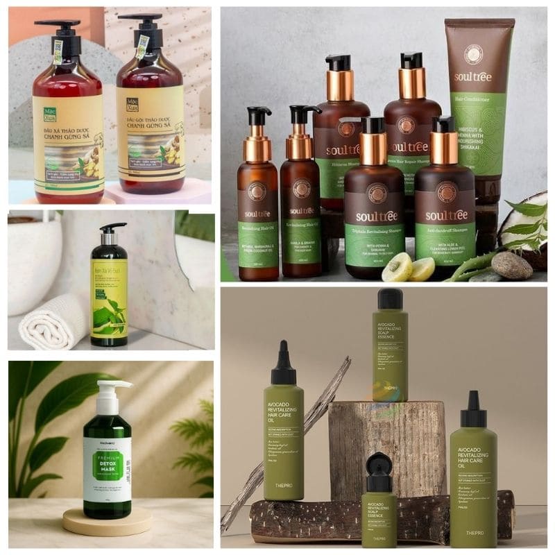 gia công dầu gội thảo dược