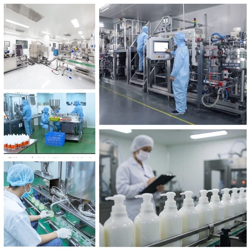 Gia công dầu gội bưởi chuẩn GMP 