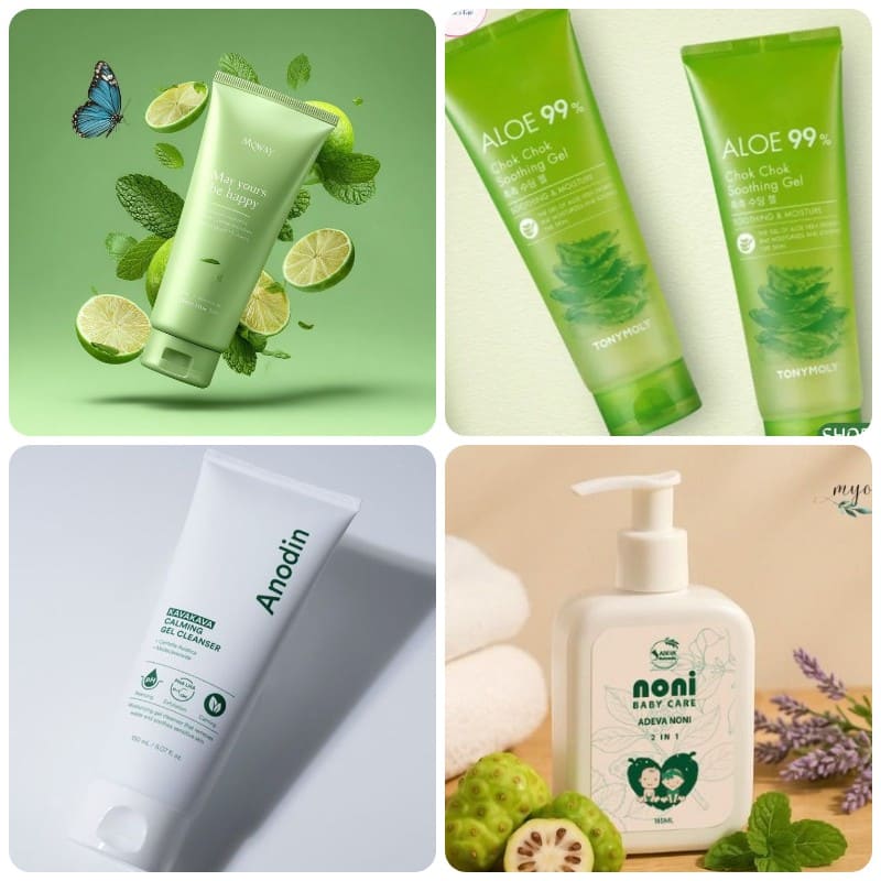 gia công gel rửa mặt thiên nhiên