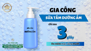 Gia công sữa tắm dưỡng ẩm giúp da mềm mại | Nhà máy gia công sữa tắm chất lượng